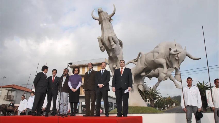 Inauguração do monumento ao toiro na Ilha Terceira - Açores