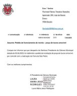 Despacho da Câmara Municipal de Torres Vedras Despacho da Câmara Municipal de Torres Vedras a negar a licença para a instalação da praça de touros
