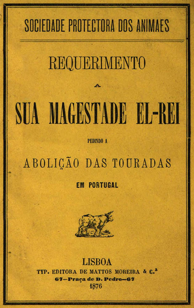 Requerimento SPA abolicao touradas