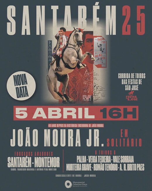 Cartaz João Moura Jr em Santarém