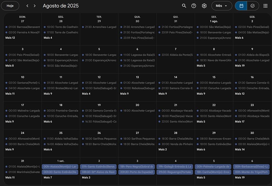 Calendário de largadas, vacadas e garraiadas em Portugal em 2025